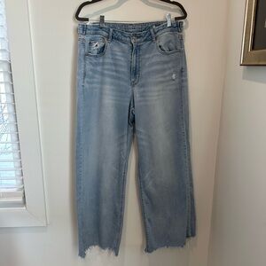 American Eagle Dreamy Drape Super Stretch Highrisr Distressed Women's Jeans